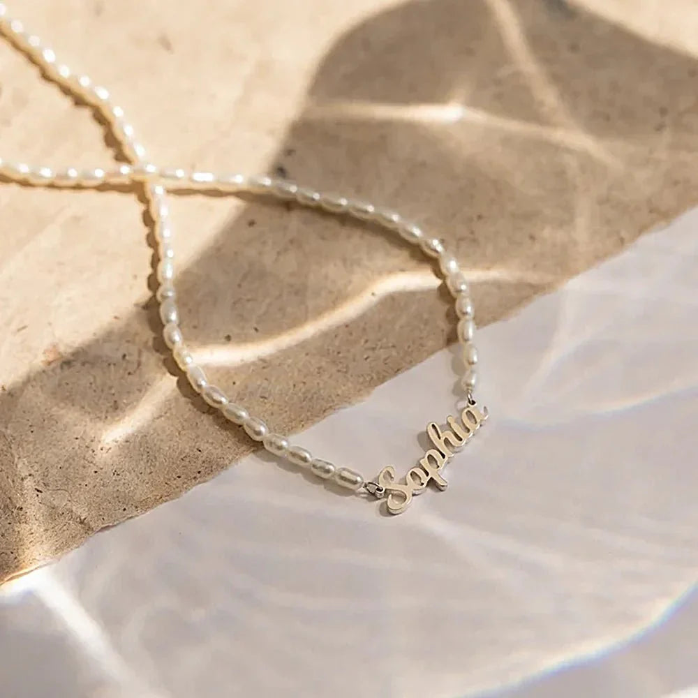 Skanto | Feminine Personalisert Navneperle Halskjede