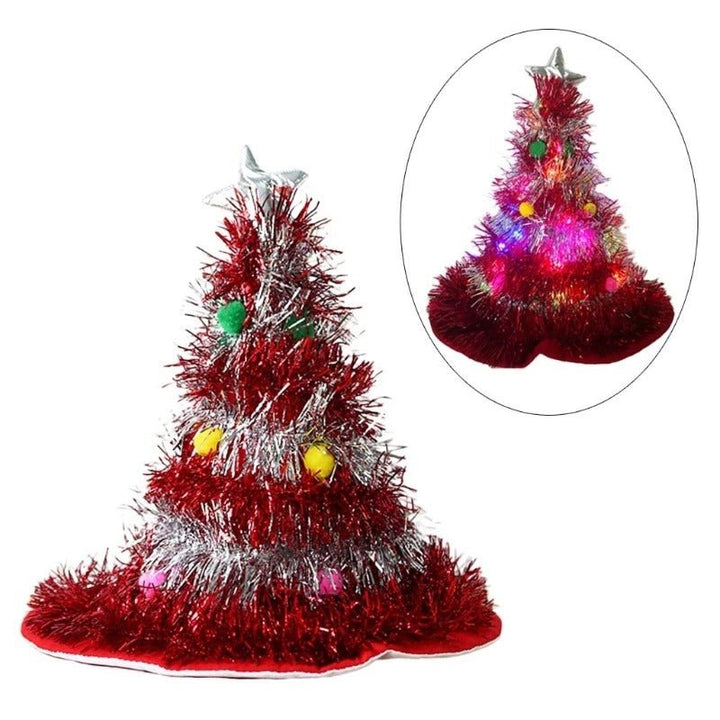 Skanto | Festive Christmas Tree Hat - Holiday Theme Hat, Santa Hats