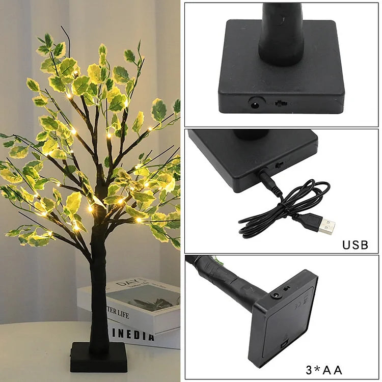 Skanto | Feelys LED Tre med Grønne Blader