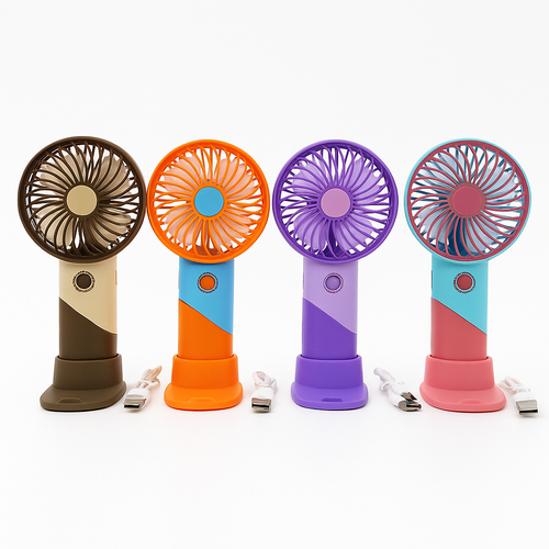 ColorTwist™ Mini Vifte – 3-hastigheter Oppladbar Håndholdt Vifte | Skanto