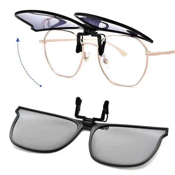 OogZeker ClipSunglasses – Lett Polaroid UV400 Clip-on for Brillebrukere | Skanto