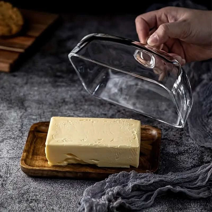 Skanto | Tre Smørfat med Glasslokk – Elegant Servise