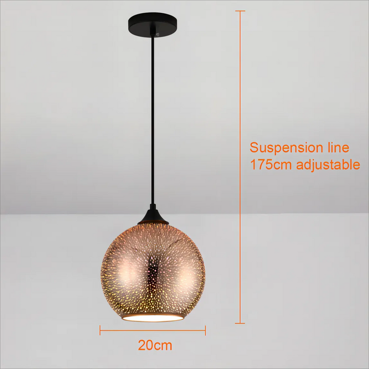 Skanto | Perforert Glass Taklampe