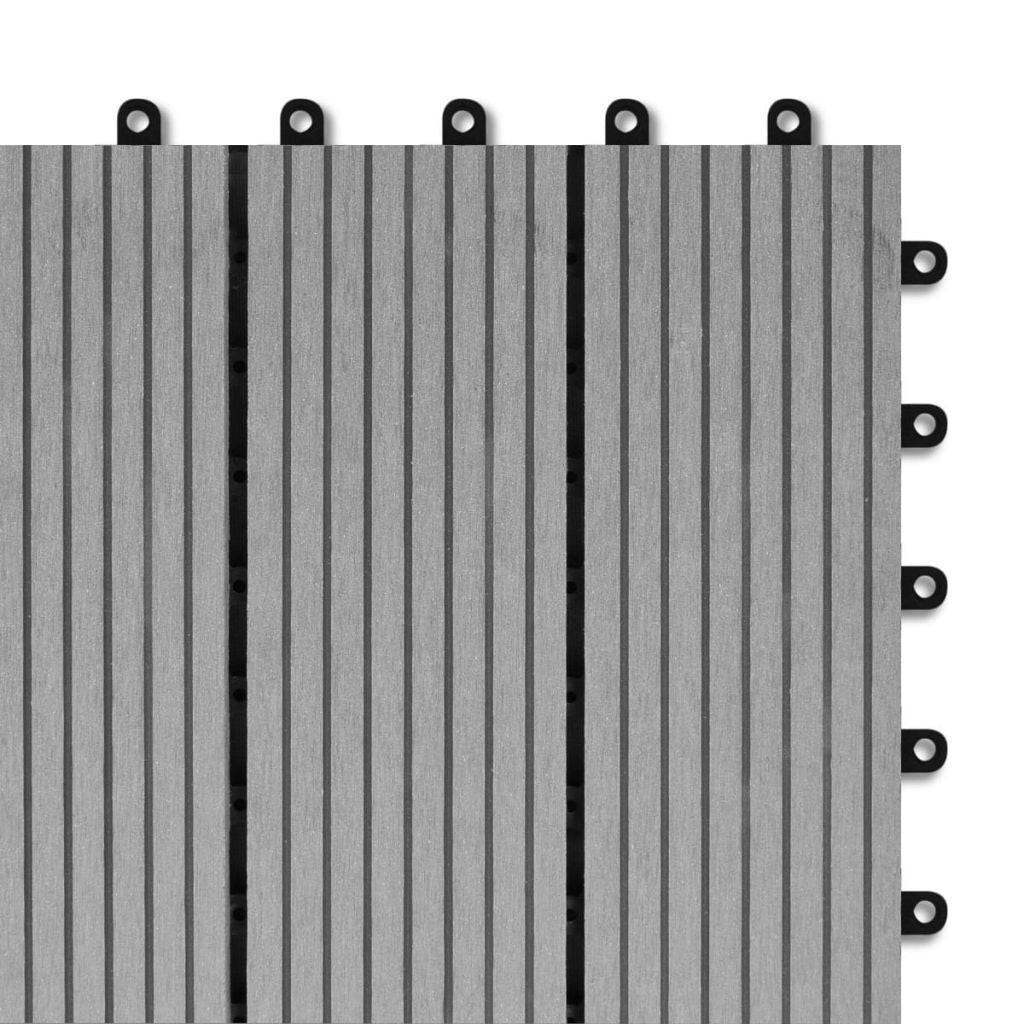 Skanto | WPC fliser 30x30cm 11stk 1m2 Grå