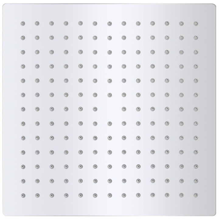 Rustfritt stål firkantet regndusjhode - 25x25 cm