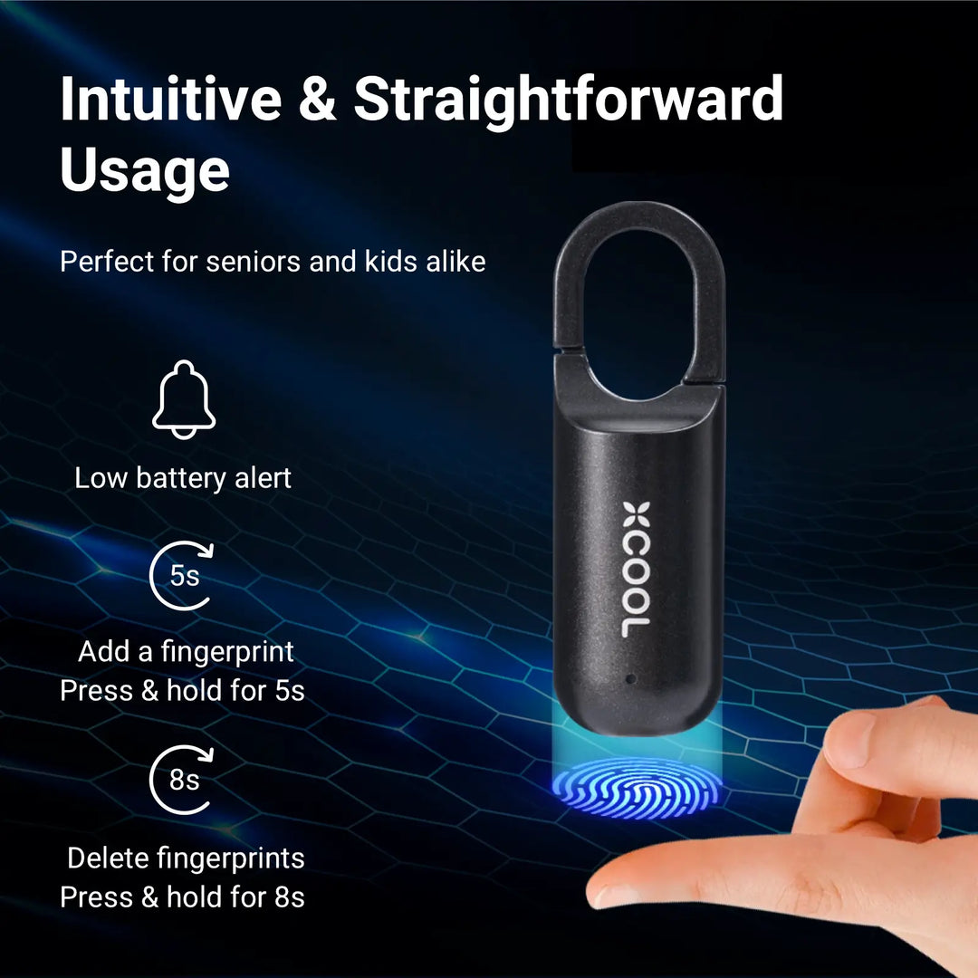 Skanto | InstaSecure Fingeravtrykk Hengelås
