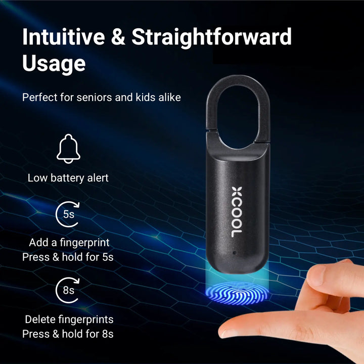 Skanto | InstaSecure Fingeravtrykk Hengelås