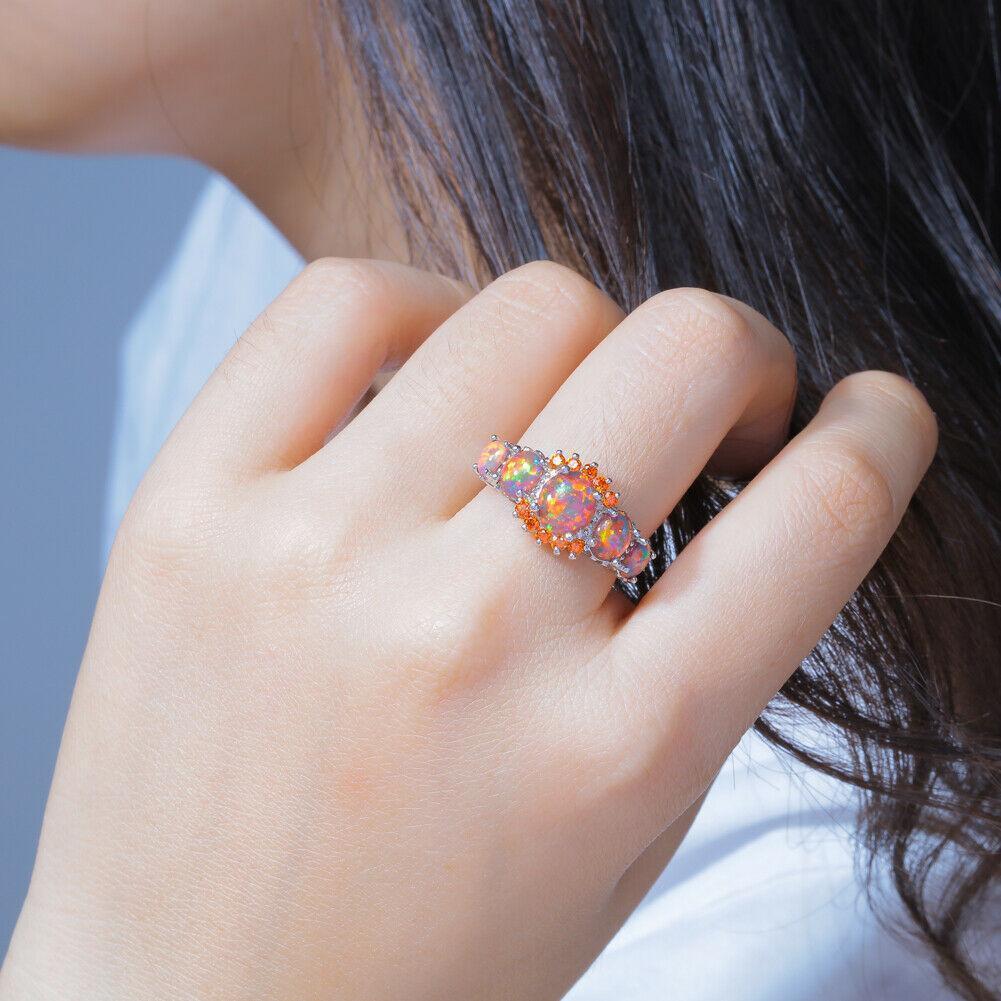 Skanto | Fire Opal Granatring