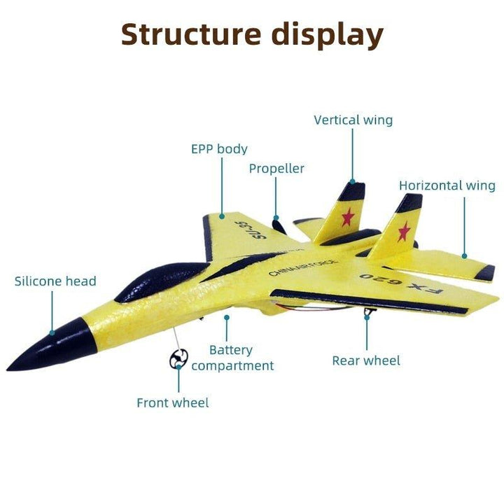 Skanto | Fizzy Plane - Remote Control Fighter Hobby Plane Glider
