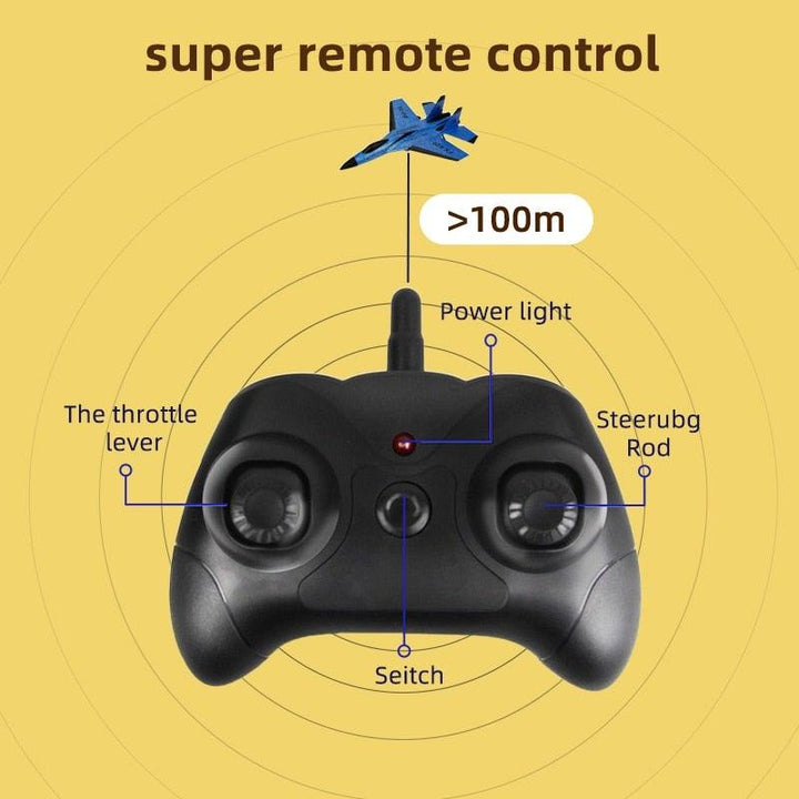 Skanto | Fizzy Plane - Remote Control Fighter Hobby Plane Glider