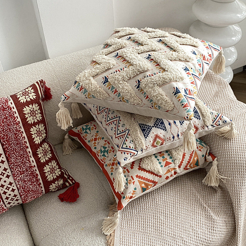 Boho fôret frynse kast puteomslag | Skanto