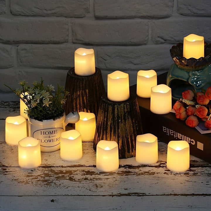 Skanto | LED Stearinlys Varme Hvite Flammefrie Te-lights