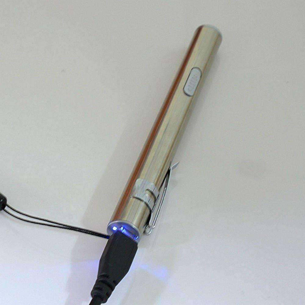 Skanto | USB Lommelykt Kraftig Oppladbar - Aluminiumslegering Vanntett LED