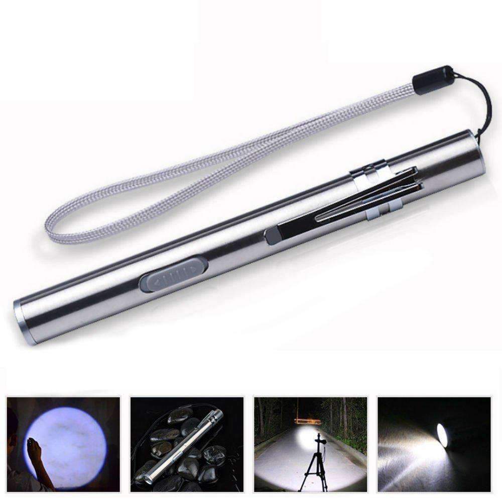 Skanto | USB Lommelykt Kraftig Oppladbar - Aluminiumslegering Vanntett LED