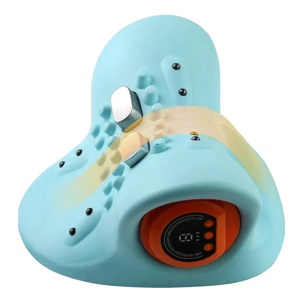 Norvo | Flexease Nakkemassasje – EMS-teknologi, Akupressur & Traction – Effektiv nakkesmerte lindring & Holdningsstøtte – Daglig 10-minutters avslapning