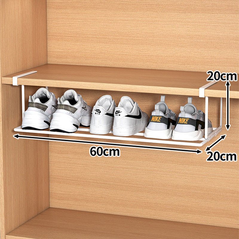 Skanto | FlexFit Hylleforlengelse – Justerbar Skoskaporganisator – Plassbesparende Oppbevaringsløsning – Verktøyløs Montering – Passer 40–65 cm