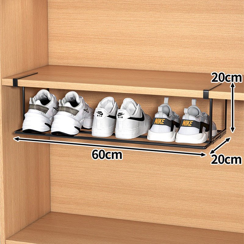 FlexFit Regalverlängerung – Verstellbarer Schuhschrank-Organisator – Platzsparende Aufbewahrungslösung – Werkzeuglose Montage – Passend für 40–65 cm