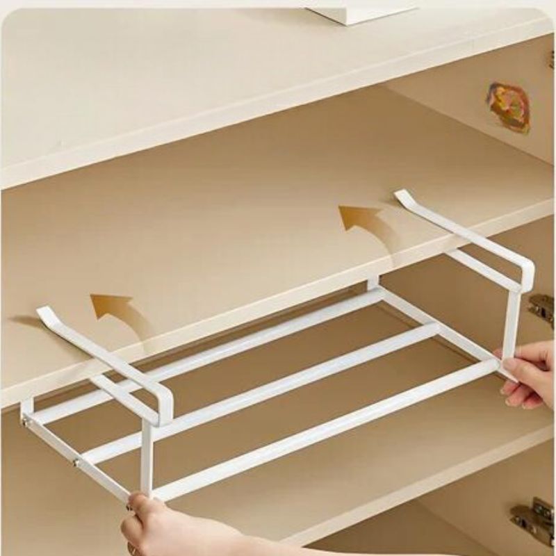 FlexFit Regalverlängerung – Verstellbarer Schuhschrank-Organisator – Platzsparende Aufbewahrungslösung – Werkzeuglose Montage – Passend für 40–65 cm
