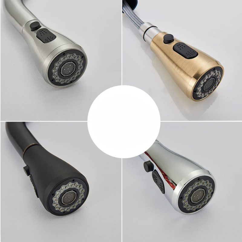 Norvo | Moderne Kjøkkenkran med Svingtut og Nikkelbelegg