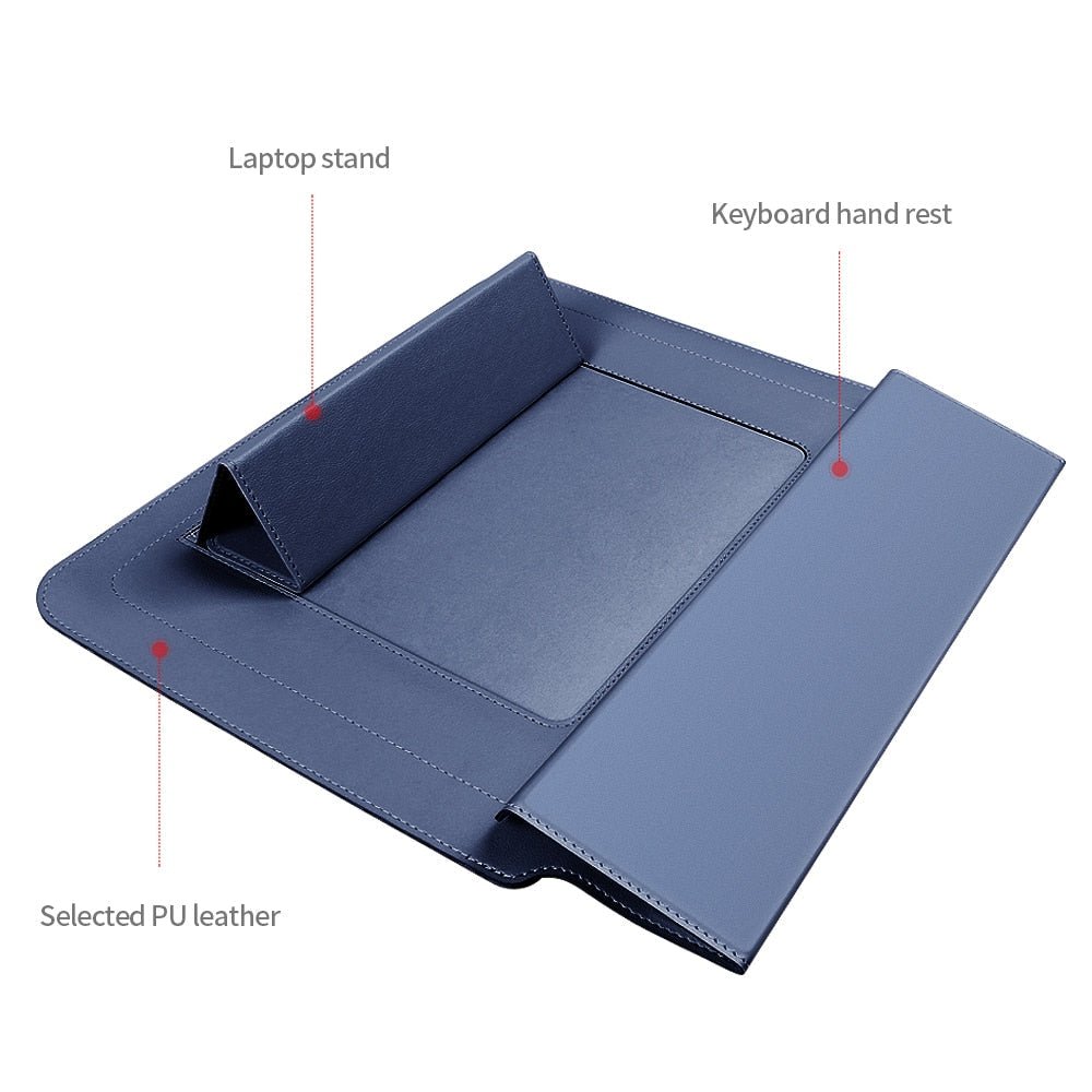 Skanto | FlexiGuard – Slank Vanntett Laptop Sleeve med Støtbeskyttelse & Stativ