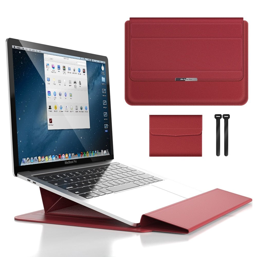 Skanto | FlexiGuard – Slank Vanntett Laptop Sleeve med Støtbeskyttelse & Stativ