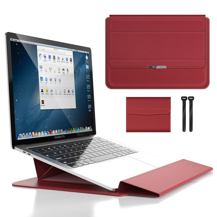 Skanto | FlexiGuard – Slank Vanntett Laptop Sleeve med Støtbeskyttelse & Stativ