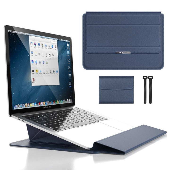 Skanto | FlexiGuard – Slank Vanntett Laptop Sleeve med Støtbeskyttelse & Stativ