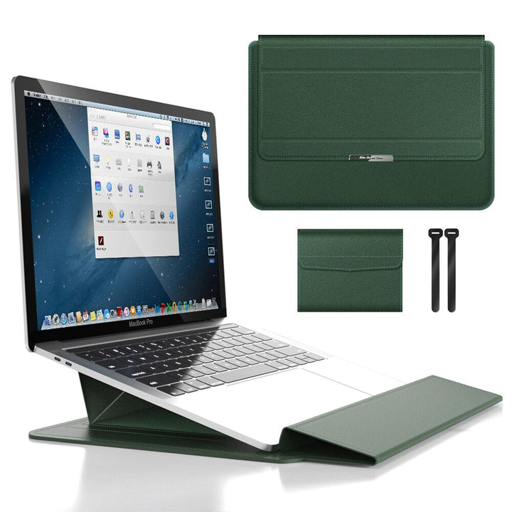Skanto | FlexiGuard – Slank Vanntett Laptop Sleeve med Støtbeskyttelse & Stativ