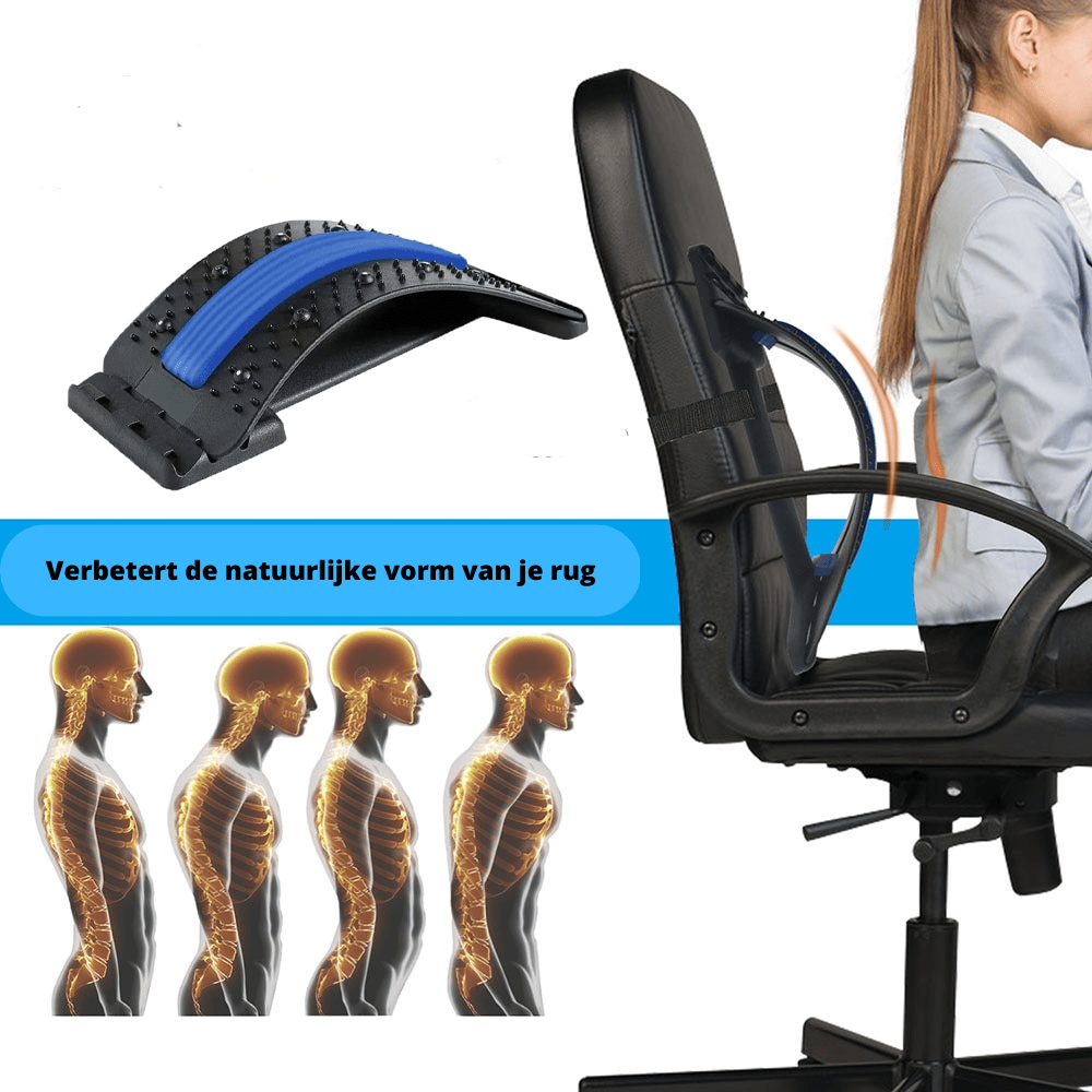 Skanto | POSTUREZEN – Ergonomisk Ryggmassasje Strekk for Holdning & Avslapning