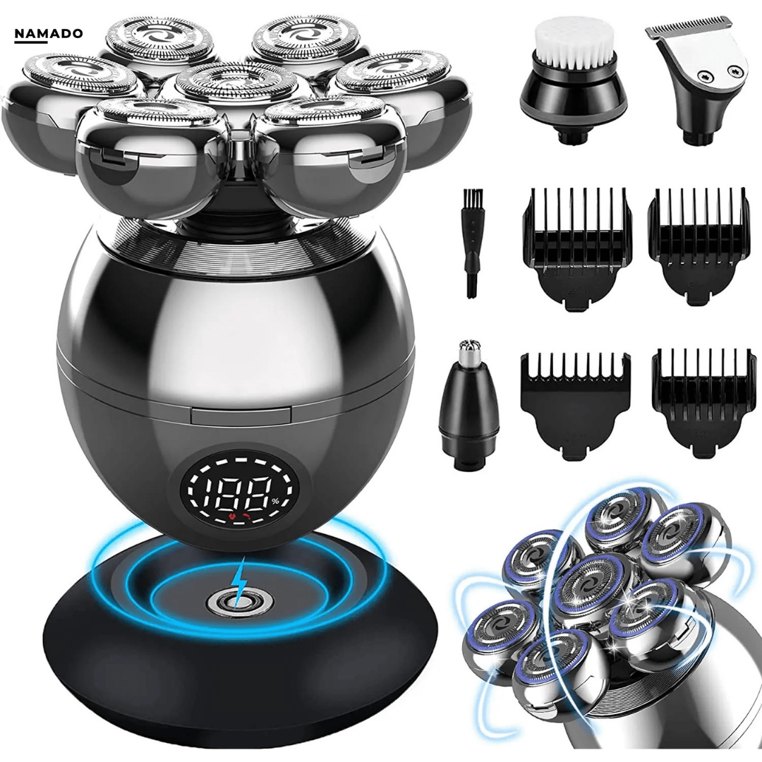 Skanto | FlexiShave Pro – 7D Elektrisk Barberhøvel for Glatt & Irritasjonsfri Barbering