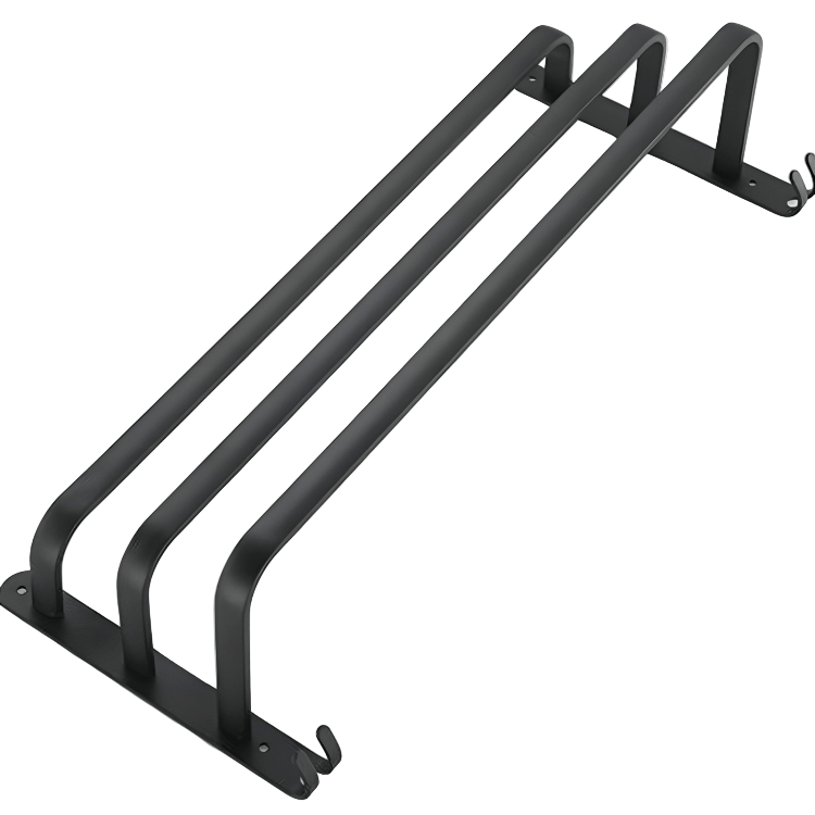 Skanto | FlexRack – Veggmontert Aluminium Baderomsregal med 3 Tverrbjelker