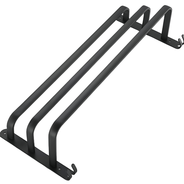 Skanto | FlexRack – Veggmontert Aluminium Baderomsregal med 3 Tverrbjelker