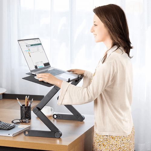 Skanto | FLEXSTAND 360 – Ergonomisk laptop stativ for sunt og fleksibelt arbeid