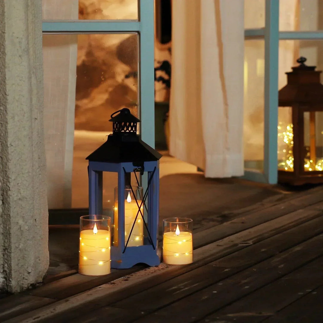 Skanto | Stearinlyssett med realistisk LED-flamme