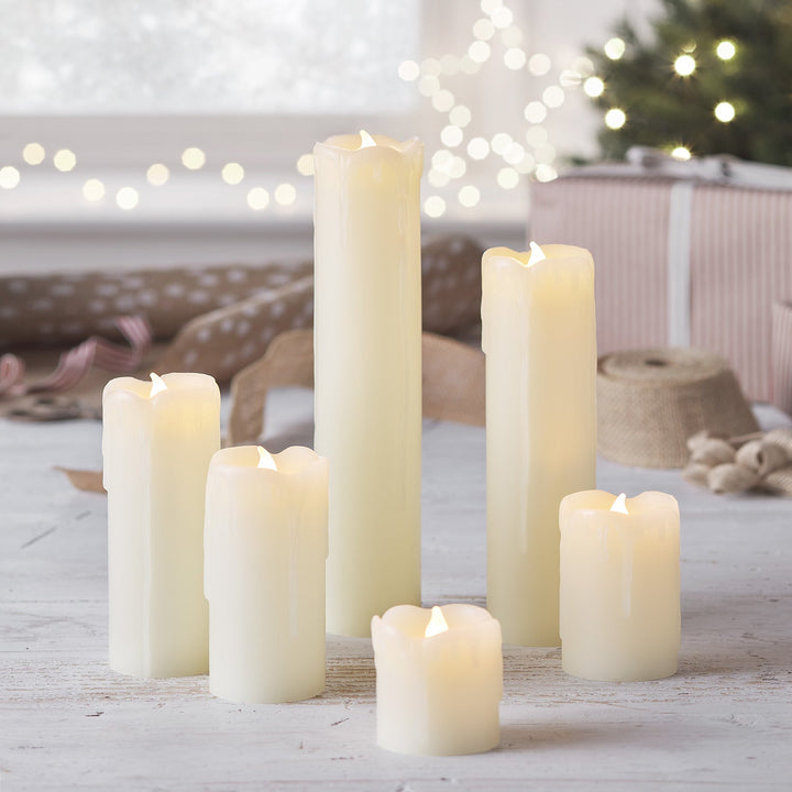 Skanto | LED flameless stearinlys sett med seks