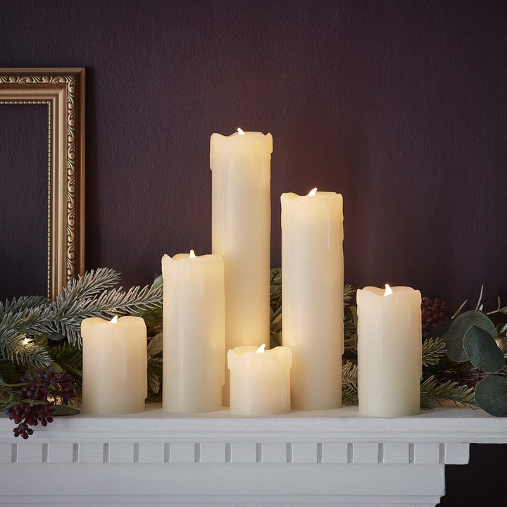 Skanto | LED flameless stearinlys sett med seks