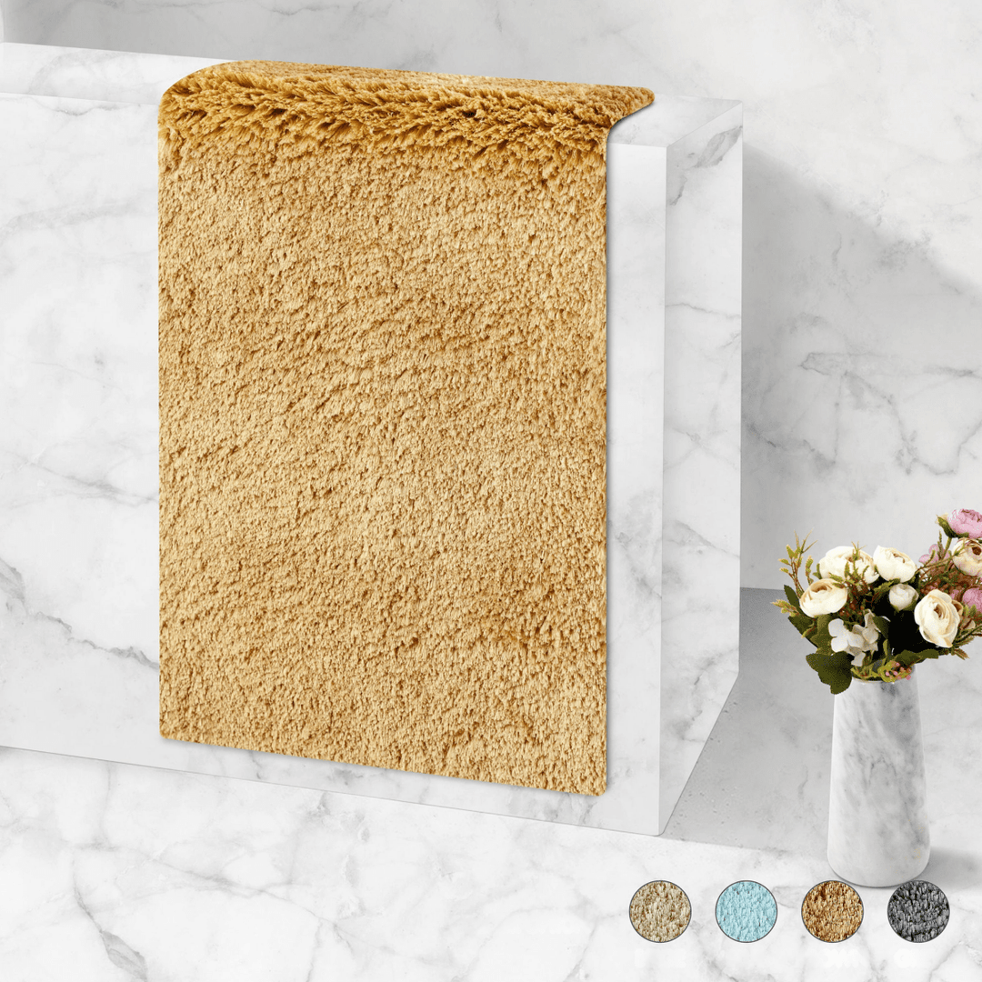 Skanto | Veloura Ultra-Absorberende Bade Matte | Plush sklisikker bade matte for komfort og sikkerhet