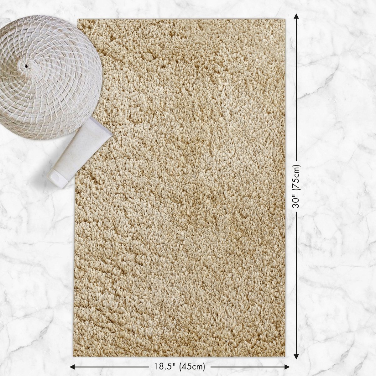 Norvo | Veloura Ultra-Absorberende Bade Matte | Plush sklisikker bade matte for komfort og sikkerhet