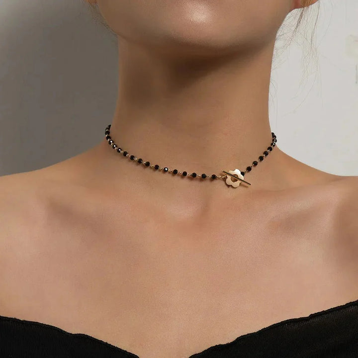 Skanto | Blomster Choker Blomst Lås Halskjede