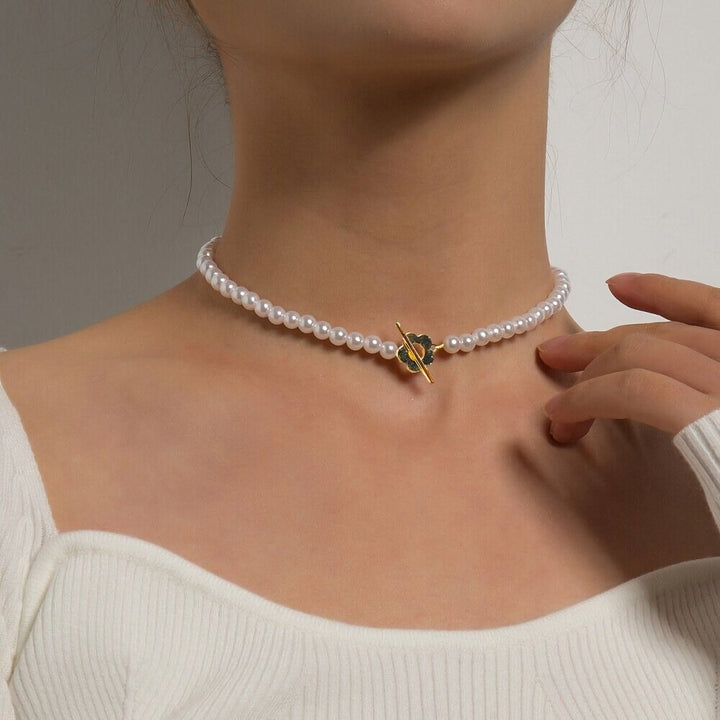 Skanto | Blomster Choker Blomst Lås Halskjede