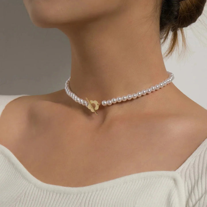 Skanto | Blomster Choker Blomst Lås Halskjede