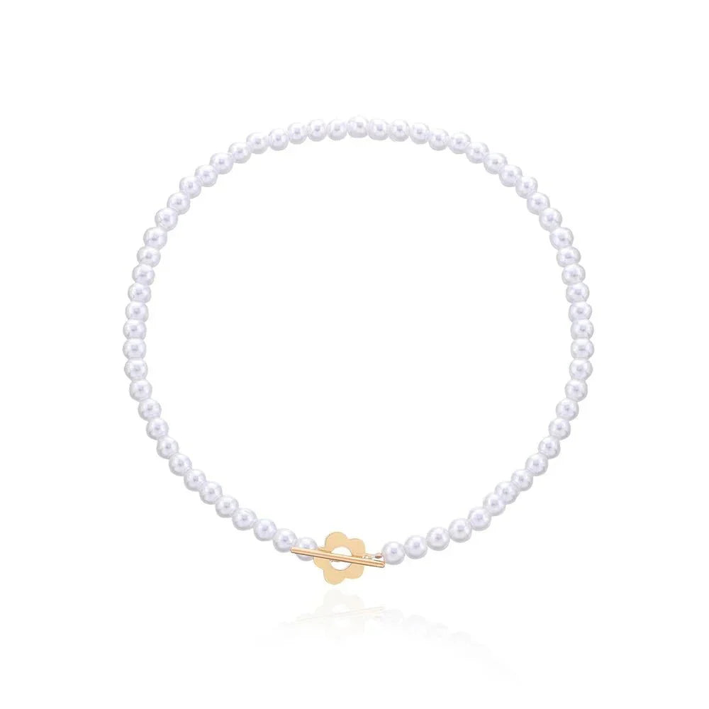 Skanto | Blomster Choker Blomst Lås Halskjede