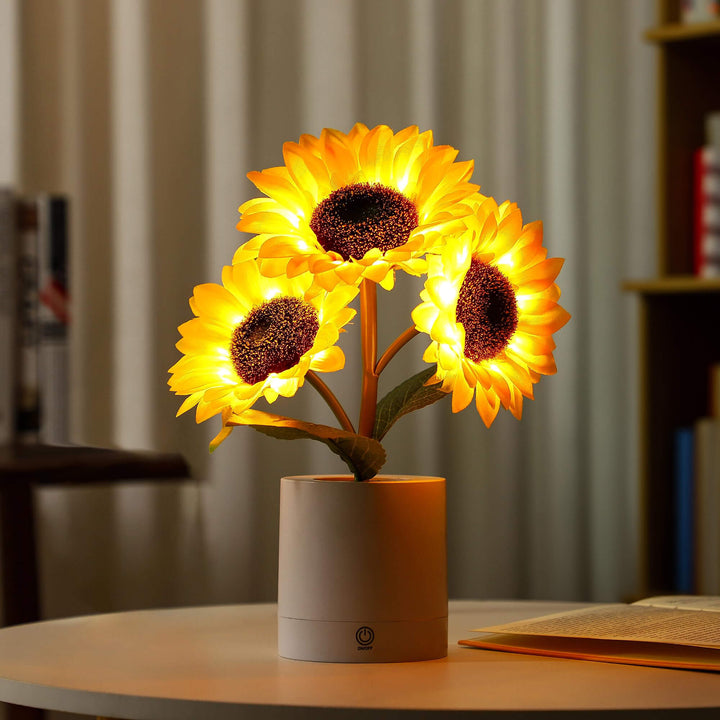 Skanto | Bordlampe Solsikke LED USB Oppladbart Lys