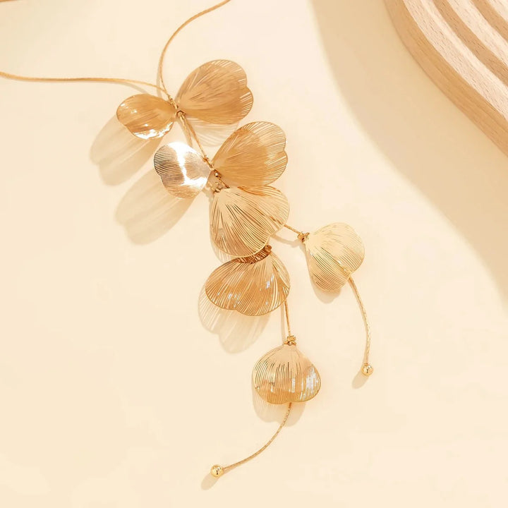 Skanto | Blomsterblad Lariat Tårehalssmykke