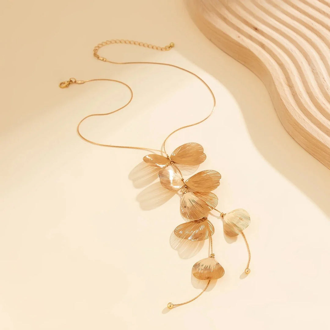 Skanto | Blomsterblad Lariat Tårehalssmykke