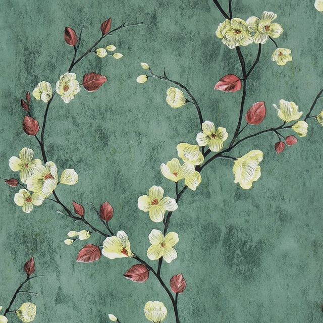 Blomster Tapet Grå Peel og Stick Blomst Selvklæbende Tapet | Skanto