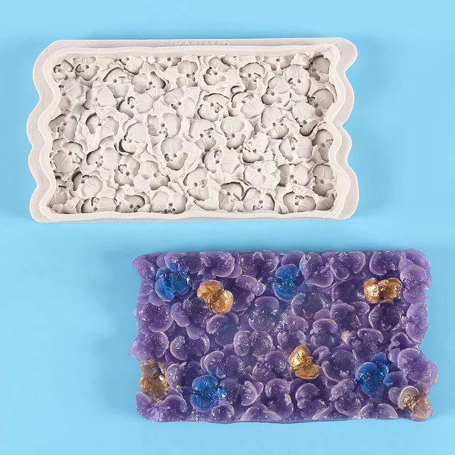 Blomst Fondant Kake Kant Dekorasjon Silikonform DIY Bakeverktøy | Skanto