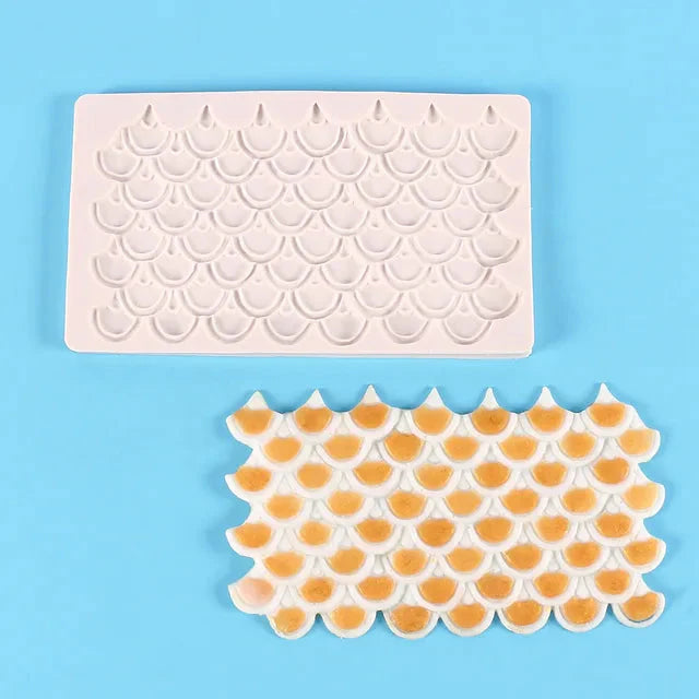 Blomst Fondant Kake Kant Dekorasjon Silikonform DIY Bakeverktøy | Skanto