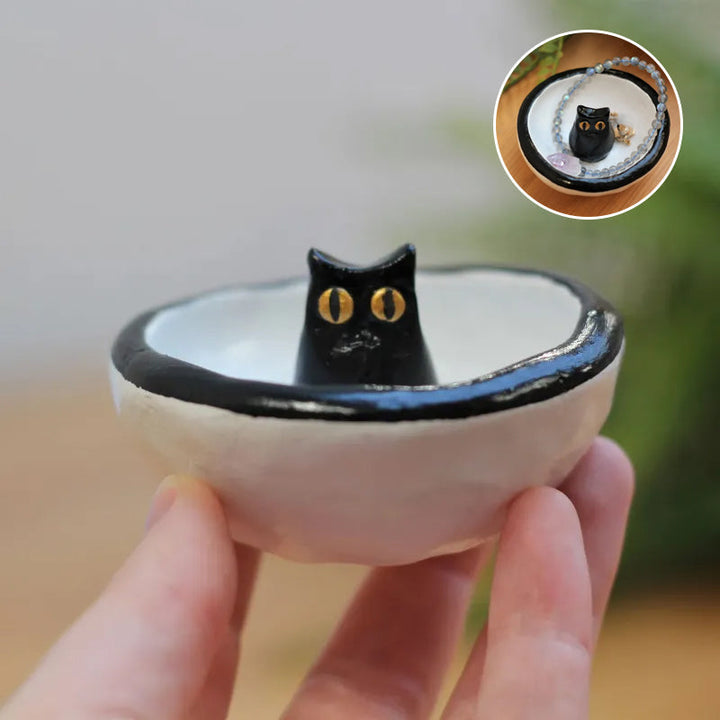 Skanto | Lucky Black Cat Decorative Bowl Dish