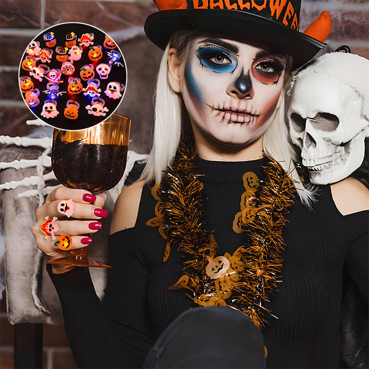 Skanto | Lysende Halloween Ringer & Brosjer
